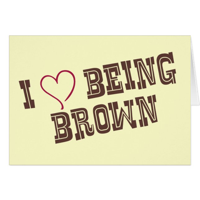 Liebe I, die Brown ist (Vorderseite (Horizontal))