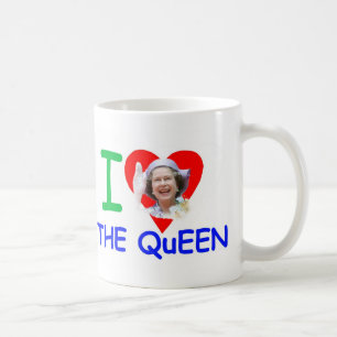 Liebe I die Königin - Königin Elizabeth II Kaffeetasse