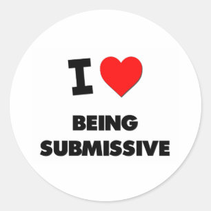 Liebe I, die Submissive ist Runder Aufkleber