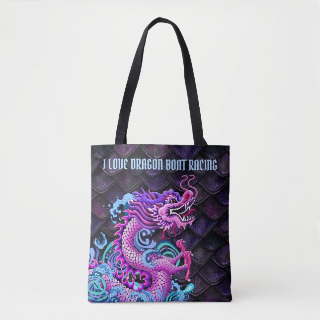 Liebe I Drache-Regatta mit großem rosa Drachen (Vorderseite)
