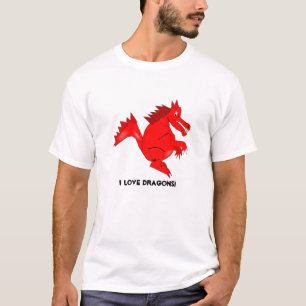 Liebe I Drache-T - Shirt