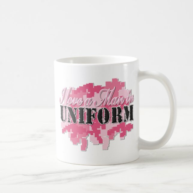 Liebe I ein Mann in der Uniform Kaffeetasse (Rechts)
