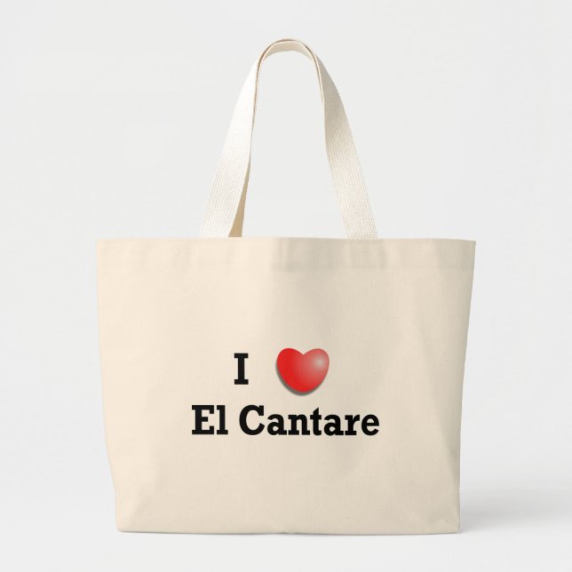 Liebe I EL Cantare Jumbo Stoffbeutel (Vorne)
