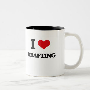 Liebe I Entwurf Zweifarbige Tasse