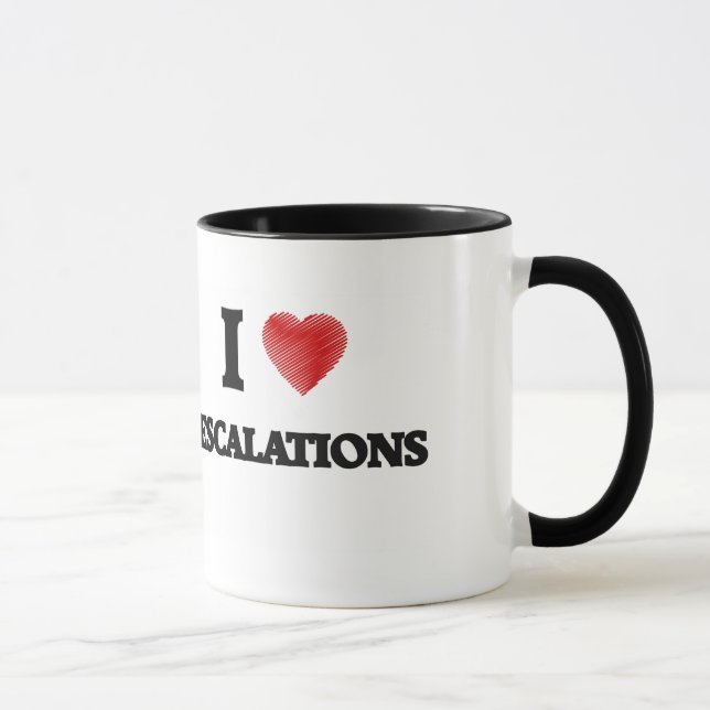 Liebe I ESKALATIONEN Tasse (Rechts)
