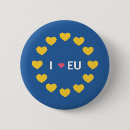 Liebe I EU-Abzeichen - bleiben Wähler im Button