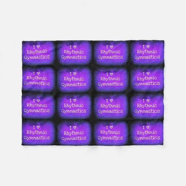 Liebe I Fleecedecke rhythmischer Gymnastik (Vorderseite (Horizontal))