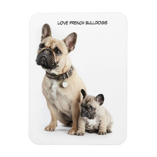Liebe I französische Bulldoggen Magnet