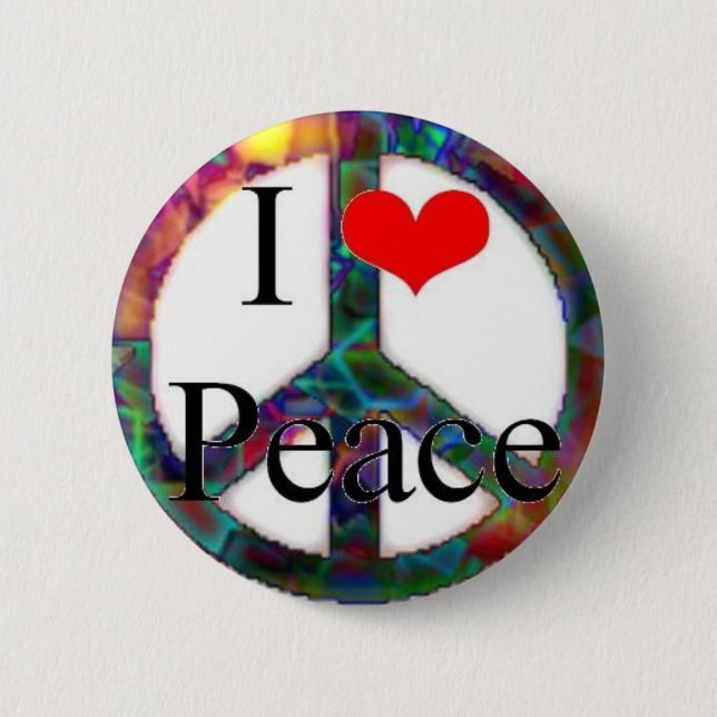 Liebe I Frieden Button (Vorderseite)