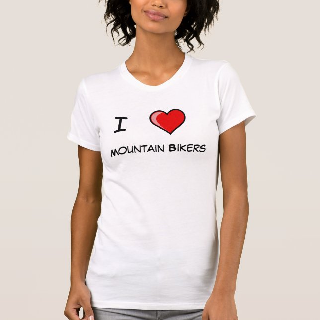 Liebe I Gebirgsradfahrer T-Shirt (Vorderseite)