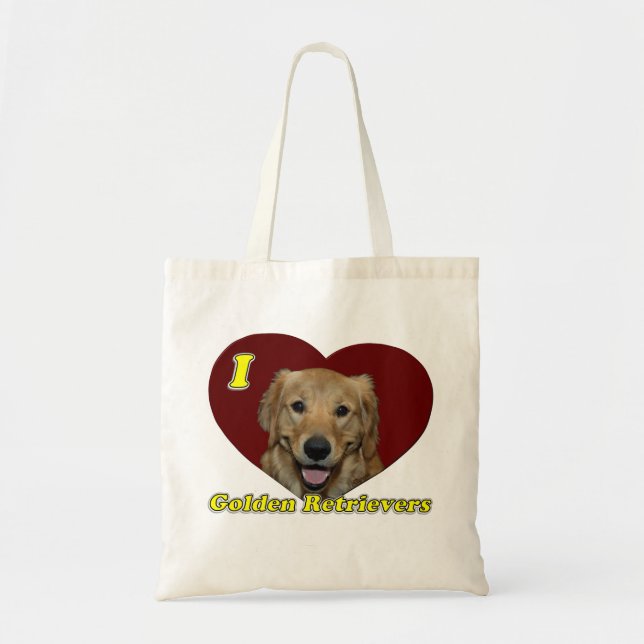 Liebe I goldene Retriever Tragetasche (Vorne)