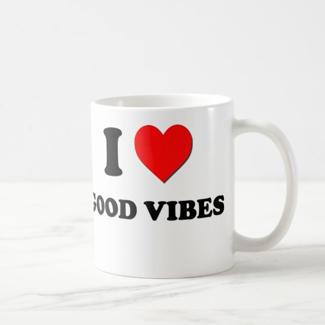 Liebe I guter Vibes Tasse (Rechts)