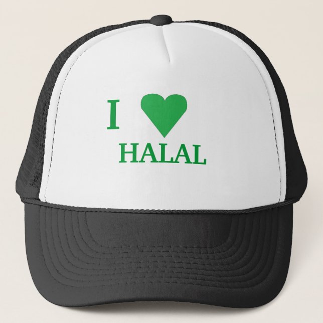 Liebe I HALAL Truckerkappe (Vorderseite)
