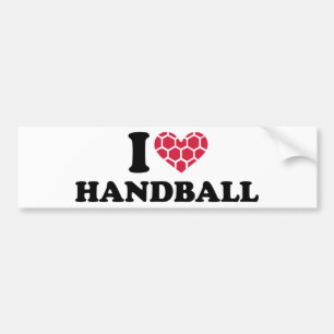 Liebe I Handball Autoaufkleber