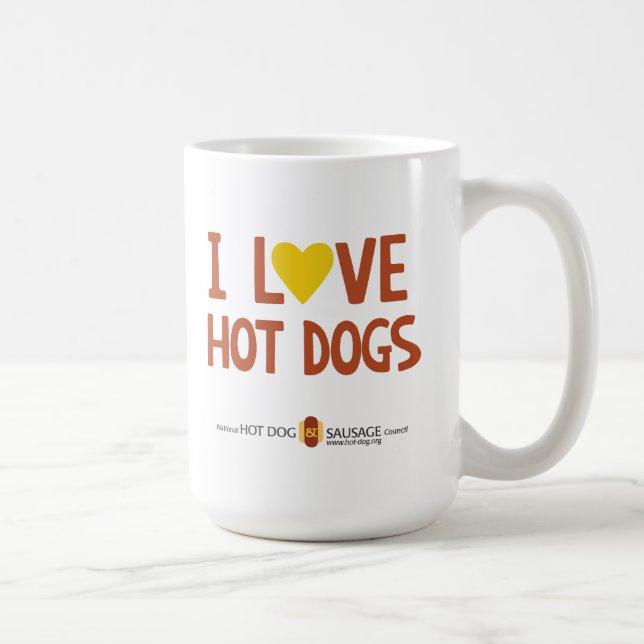 Liebe I Hotdogs 4 Tasse (Rechts)