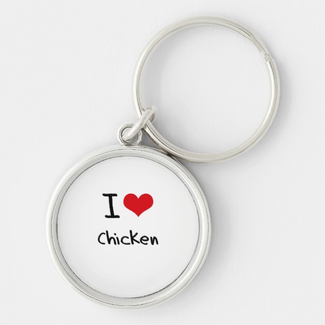 Liebe I Huhn Schlüsselanhänger (Vorne)