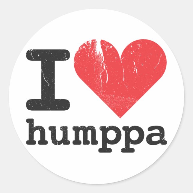 Liebe I Humppa Aufkleber (Vorderseite)