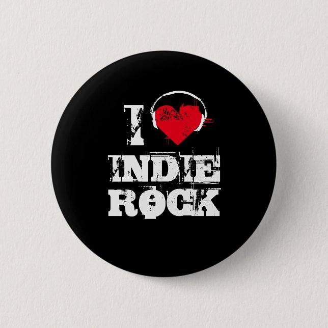 Liebe I Indiefelsen Button (Vorderseite)