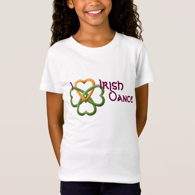 Liebe I Iren-Tanz T-Shirt (Vorderseite)