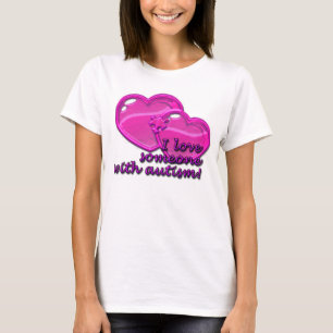 Liebe I jemand mit Autismus-Shirt T-Shirt