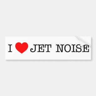 Liebe I Jet-Geräusche Autoaufkleber