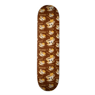 Liebe I Kaffee-Muster Skateboard
