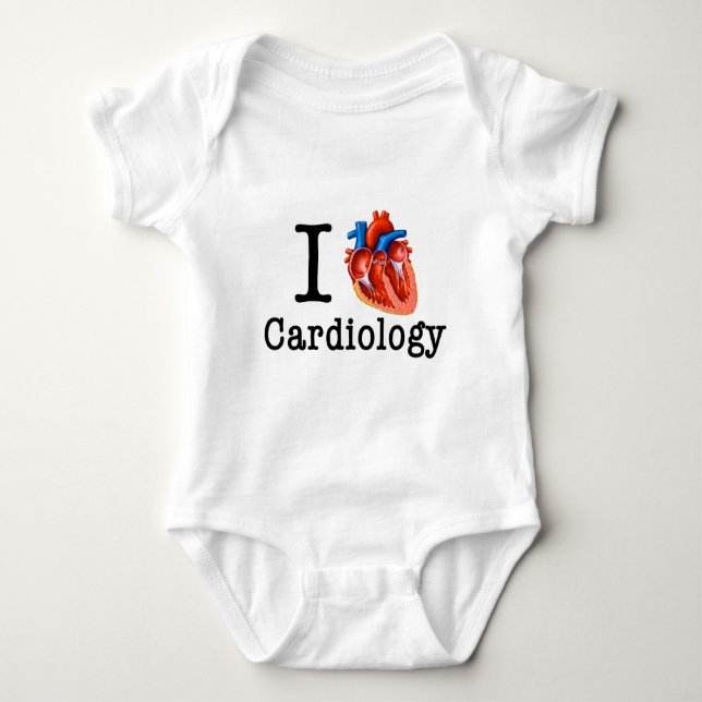 Liebe I Kardiologie Baby Strampler (Vorderseite)