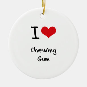 Liebe I Kaugummi Keramikornament