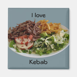 Liebe I Kebab Magnet