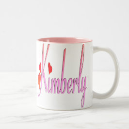 Liebe I Kimberly-Tasse Zweifarbige Tasse