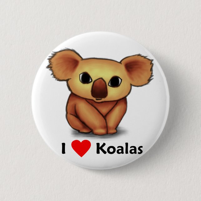 Liebe I Koala Button (Vorderseite)