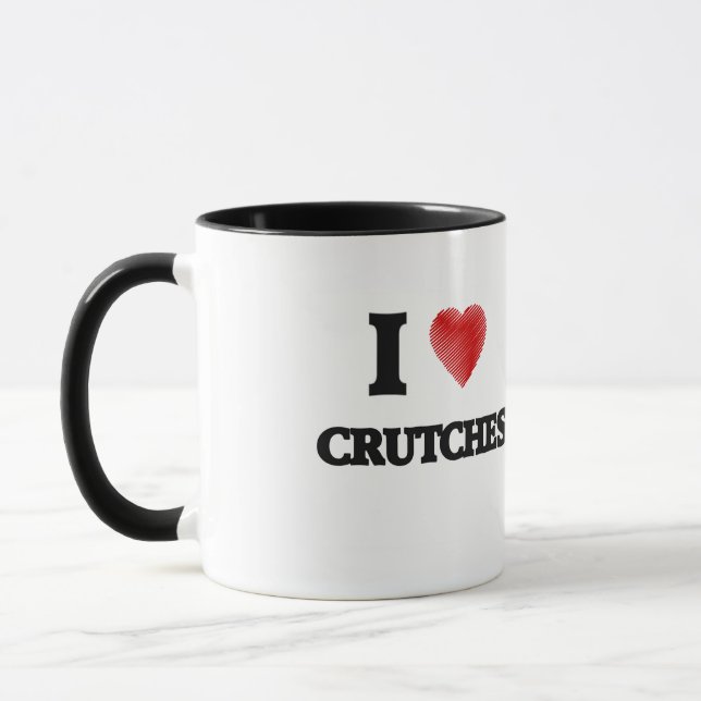 Liebe I Krücken Tasse (Links)
