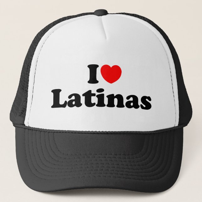 Liebe I latinas Truckerkappe (Vorderseite)