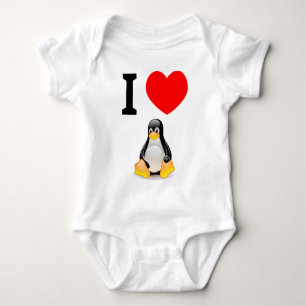 Liebe I Linux Baby Strampler