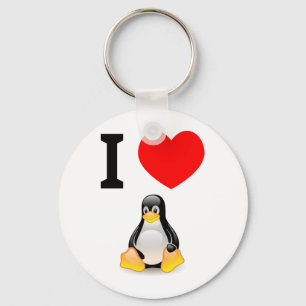 Liebe I Linux Schlüsselanhänger