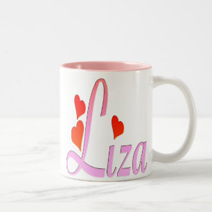 Liebe I Liza-Tasse Zweifarbige Tasse