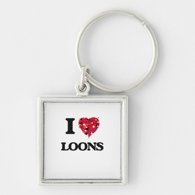 Liebe I Loons Schlüsselanhänger (Vorne)