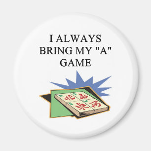 Liebe I mahjong Spieler Magnet