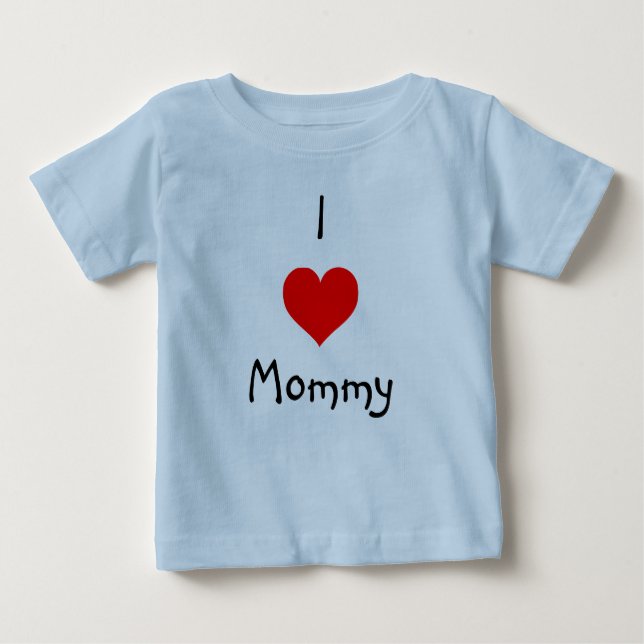 Liebe I Mama Baby T-shirt (Vorderseite)