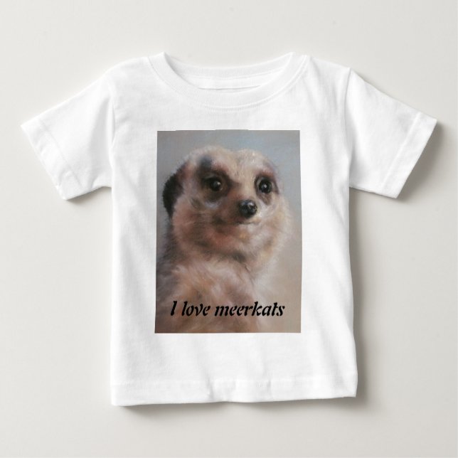 Liebe I meerkats Baby T-shirt (Vorderseite)