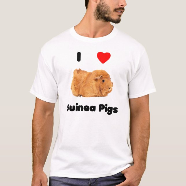 Liebe I Meerschweinchen-T - Shirt (Vorderseite)