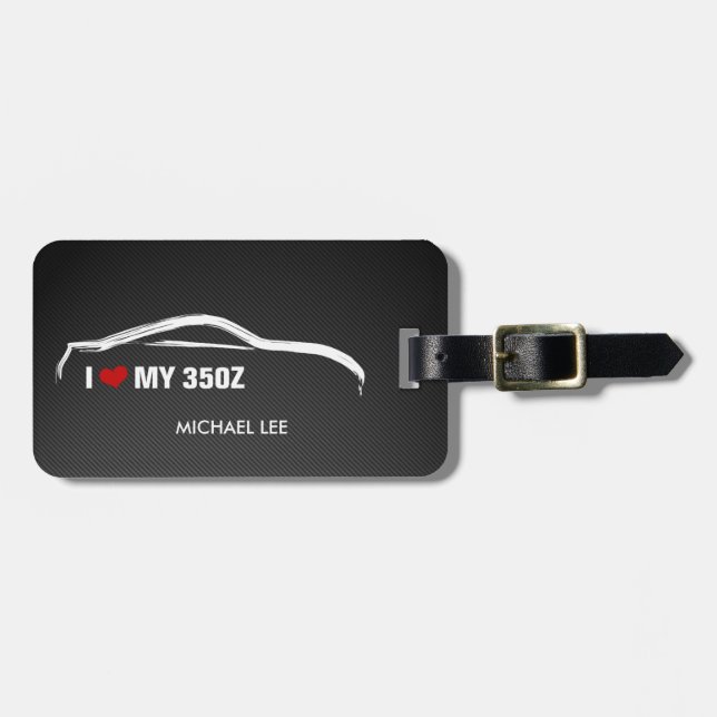 Liebe I mein 350Z Gepäckanhänger (Vorderseite horizontal)