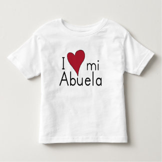 Liebe I mein abuela Kleinkind T-shirt