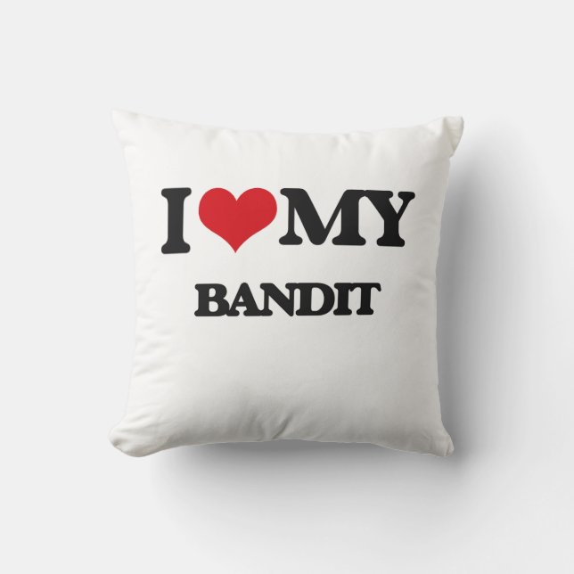 Liebe I mein Bandit Kissen (Vorderseite)