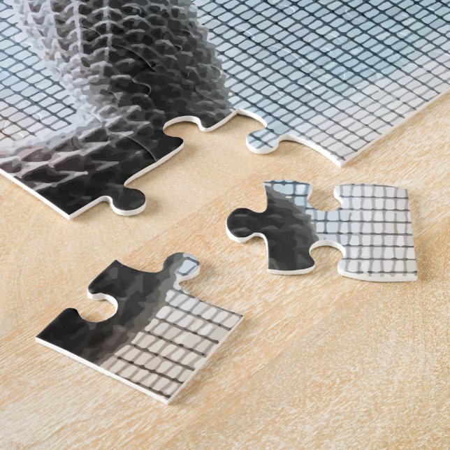 Liebe I mein beardie Spaß-bärtiger Drache Puzzle (Seite)