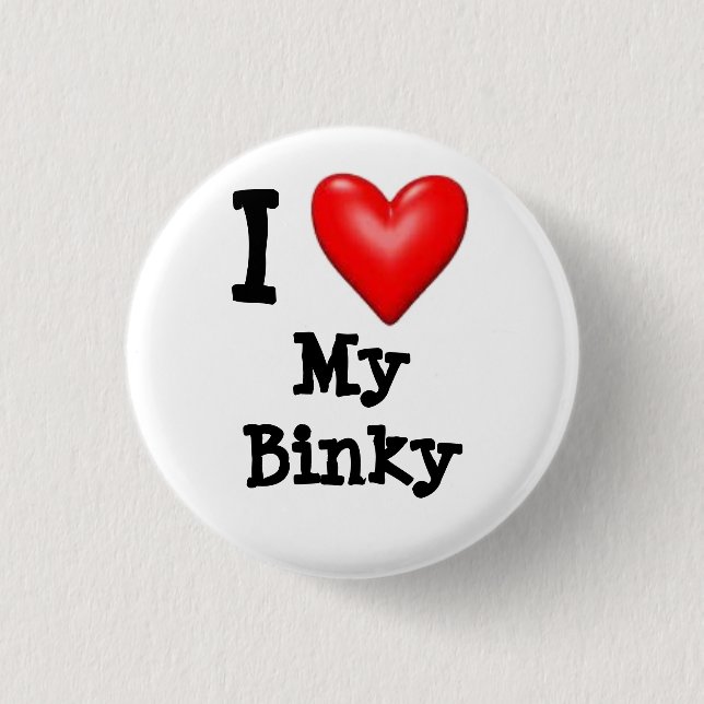 Liebe I mein Binky Button (Vorderseite)