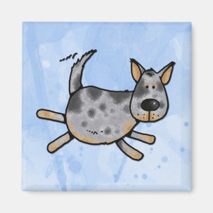 Liebe I mein blaues heeler L Magnet