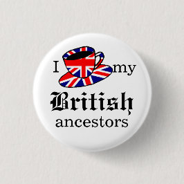 Liebe I mein britischer Vorfahren Knopf Button