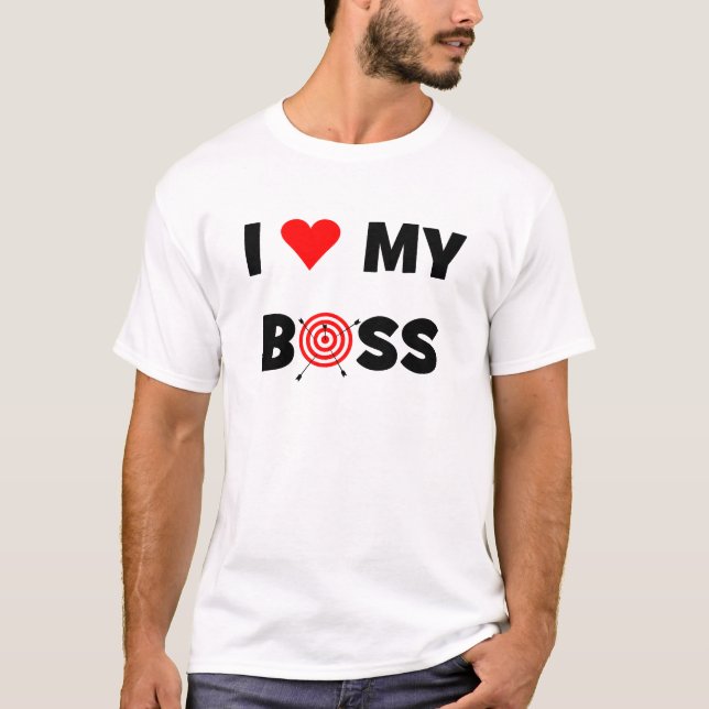 Liebe I mein Chef T-Shirt (Vorderseite)