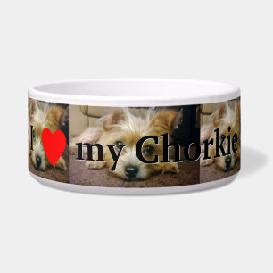 Liebe I mein Chorkie Napf